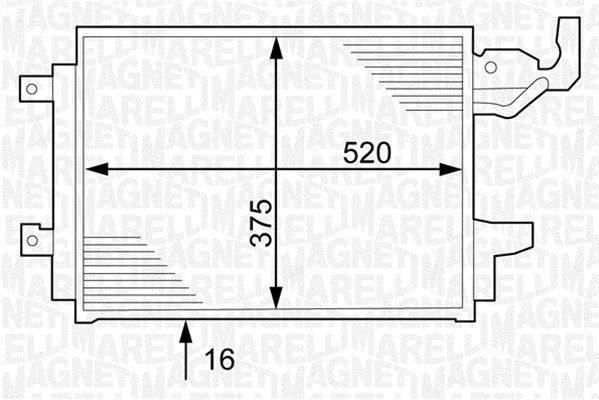 MAGNETI MARELLI Kondensaator,kliimaseade 350203241000